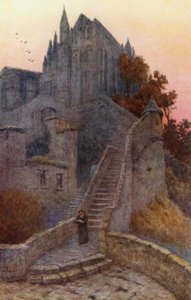 Wonder, Mont St Michel (renkli taş) by J. Hardwicke Lewis