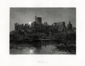Windsor Kalesi, Berkshire, 19. yüzyıl by J. Horsburgh
