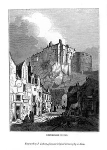 Edinburgh Kalesi, c1535-1570 1843 by J. Jackson