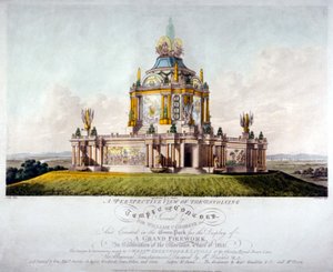 Concord Tapınağı, Green Park, Westminster, Londra, 1814 by J Jeakes