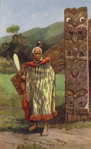 Maori şefi (renkli taş)