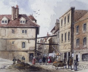 Chick Lane, Londra, c1840 by J Maund