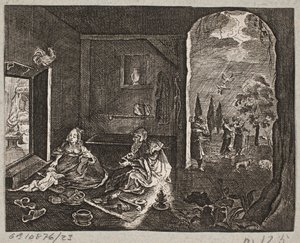 Adam Olearius til illüstrasyon, “Dahice bir şair Schich Saadi tarafından Farsça Rosenthal […]”, Schleswig 1660