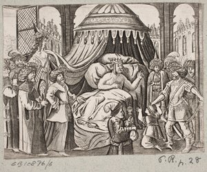 Adam Olearius til illüstrasyon, “Dahice bir şair Schich Saadi tarafından Farsça Rosenthal […]”, Schleswig 1660 by J. Muller