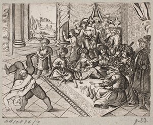 Adam Olearius til illüstrasyon, “Dahice bir şair Schich Saadi tarafından Farsça Rosenthal […]”, Schleswig 1660