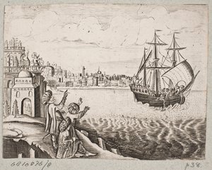 Adam Olearius til illüstrasyon, “Dahice bir şair Schich Saadi tarafından Farsça Rosenthal […]”, Schleswig 1660