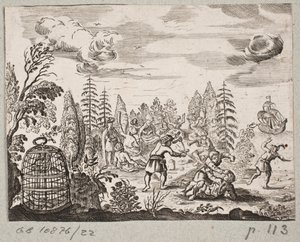 Adam Olearius til illüstrasyon, “Dahice bir şair Schich Saadi tarafından Farsça Rosenthal […]”, Schleswig 1660