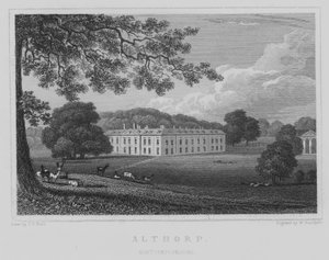 Althorp, Northamptonshire (gravür) by John Preston Neale