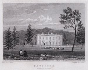 Batsford, Gloucestershire (gravür) by John Preston Neale