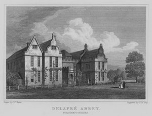 Delapre Manastırı, Northamptonshire (gravür)