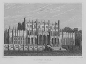 Eaton Hall, Cheshire (gravür) by John Preston Neale