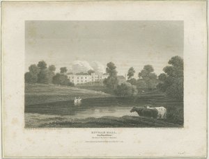Enville Hall: gravür, nd [c 1814] (baskı) by John Preston Neale
