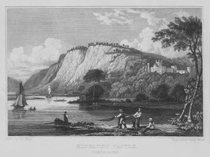 Kinfauns Kalesi, Perthshire (gravür)
