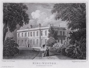 King-Weston, Somersetshire (gravür) by John Preston Neale