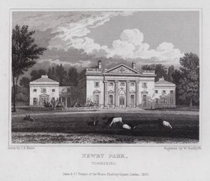 Newby Park, Yorkshire (gravür) by John Preston Neale