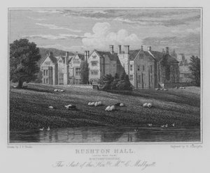 Rushton Hall, Güney Batı Görünümü, Northamptonshire, Sayın Bayan C Medlycott