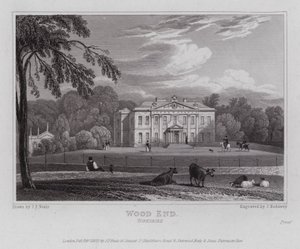 Wood End, Yorkshire (gravür) by John Preston Neale