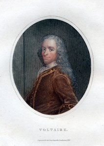 François Marie Arouet Voltaire, 18. yüzyıl Fransız yazar ve hiciv yazarı, 1828.
