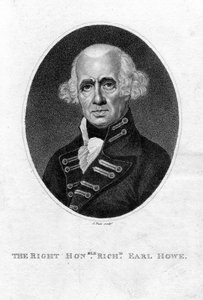 Richard Howe 1726-1799, 1. Earl Howe, İngiliz amiral, 19. yüzyıl.