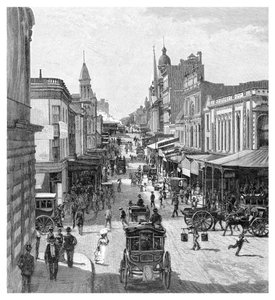 King Street, Sidney, Yeni Güney Galler, Avustralya, 1886.