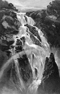 Cairns yakınlarındaki Barron Şelalesi, Queensland, Avustralya, 1886.