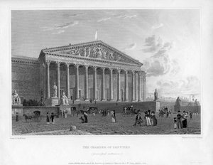 Temsilciler Meclisi, ana giriş, Paris, Fransa, 1822