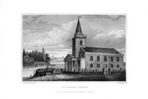 Battersea Kilisesi, Battersea, Londra, 1829. by J. Rogers