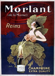 Champagne Morlant için poster, J. Stall, 20. yüzyıl by J. Stall