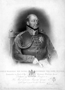 Mareşal Prens Frederick, York Dükü ve Albany 1763-1827, 19. yüzyıl.