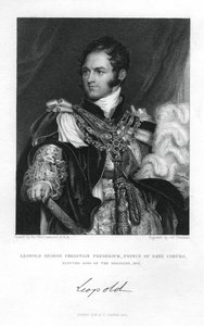 Saxe-Coburg-Saalfeld Prensi Leopold, 1831. by J. Thomson