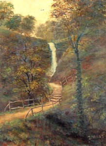 Shanklin Chine, Wight Adası, 1911 by J. Wilby