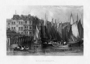 Billingsgate, Londra, 19. yüzyıl.