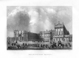 Buckingham Sarayı, Londra, 19. yüzyıl.