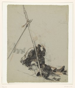 bir biçme makinesi by Jac van Looij (signed by artist)