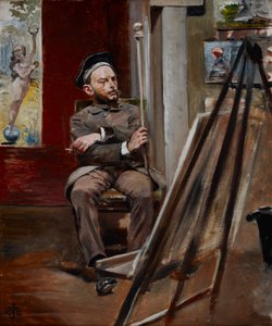 Stanisław Tondos'un Portresi, 1902 dolayları (tuval üzerine yağlıboya) by Jacek Malczewski