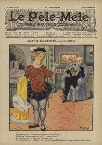 Kostüm balosundan önce. Le Pele-Mele için çizim, 1901
