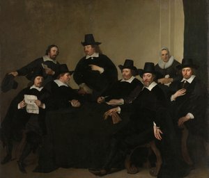Nieuwe Zijds Yoksullara Açık Alanda Yardımlaşma Enstitüsü Vekilleri, Amsterdam, c.1650 (tuval üzerine yağlı boya)