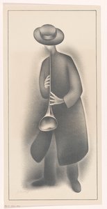 Nefesli çalgı ile sokak müzisyeni by Jacob Bendien (signed by artist)