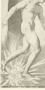 Apollo, bir araba üzerinde defne çelengi ile Tanrılar ve Tanrıçalar (serinin adı)