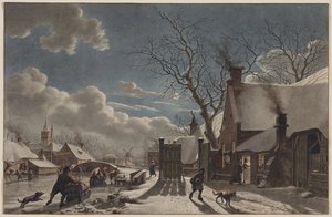 Bir Hollanda Kasabasında Kış Gecesi, 1797.