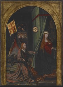 Müjde, c.1508 (ahşap üzerine yağlı boya) by Jacob Cornelisz van Oostsanen