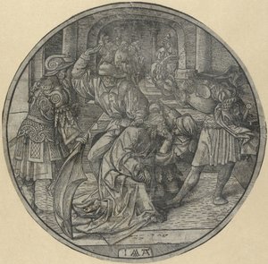 İsa ile alay etmek The Round Passion (dizi adı) by Jacob Cornelisz van Oostsanen