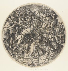 haç taşıyan The Round Passion (dizi adı) by Jacob Cornelisz van Oostsanen