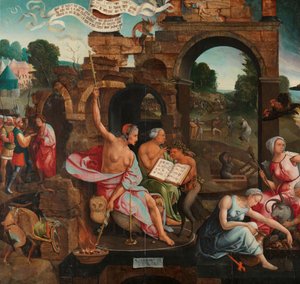 Saul ve Endor Cadısı by Jacob Cornelisz van Oostsanen