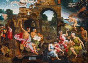 Saul ve Endor Cadısı. 1526