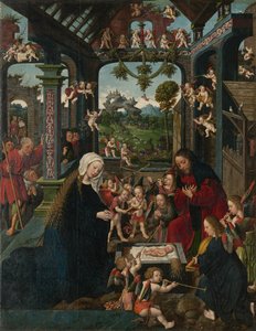 Mesih Çocuğunun Tapınması, c. 1515. by Jacob Cornelisz. van Oostsanen