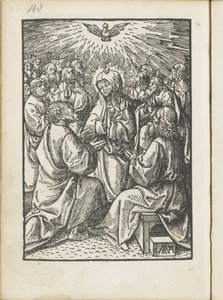 Kutsal Ruh'un Dökülmesi Küçük Tutku (dizi başlığı) by Jacob Cornelisz van Oostsanen
