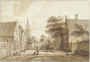 Voorschoten'deki Arka Yol by Jacob Elias La Fargue