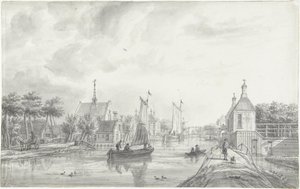 Leiderdorp'ta yüz by Jacob Elias La Fargue