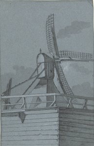 Ahşap altyapılı yel değirmeni by Jacob Ernst Marcus